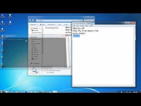 Batch Scripting - 1 - Basic Commands