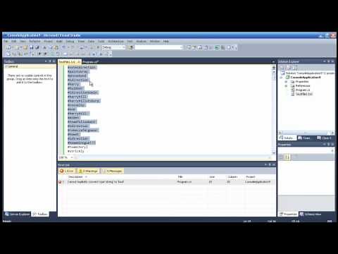 C# (C Sharp) tutorial - How to read from a txt file