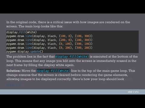 How to Blit an Image on Key Press in Pygame