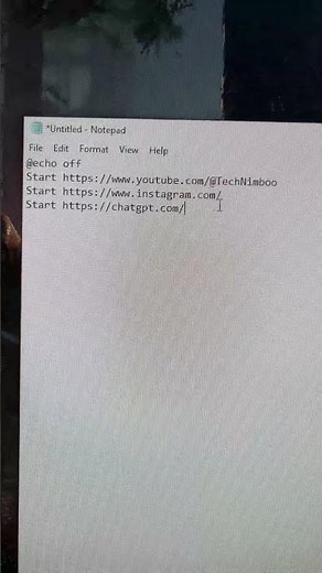Windows Hidden Trick: Create Website Opener with Notepad!
