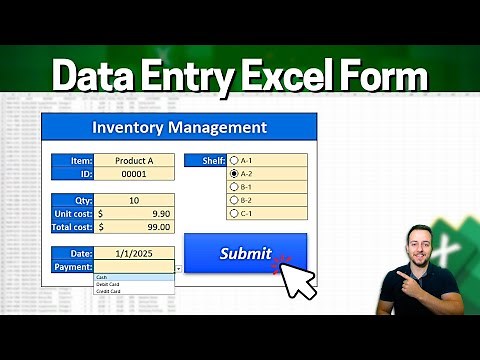 How to Easily Create a Data Entry Form in Excel | No VBA