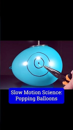 Balloons Bursting Captured in Slow Motion