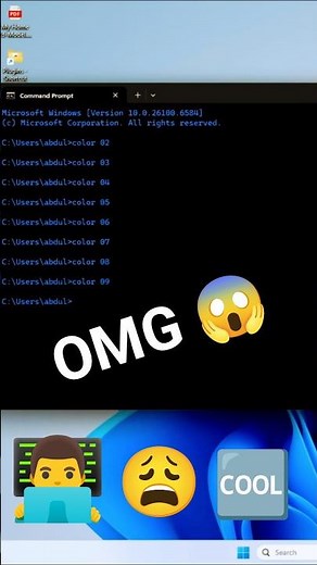 Top CMD Cool Tricks You Must Try! 🔥 | Windows Hidden Commands #windows