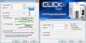 Click PLC Timers and Counters Programming