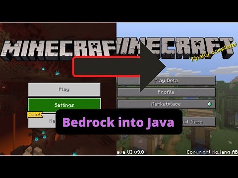 How to turn Bedrock edition into Java edition