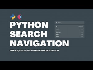 Python Tutorial: Fetch Data SQLite3 + Dropdown Search Box