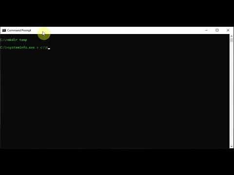 Systeminfo.exe to a text file