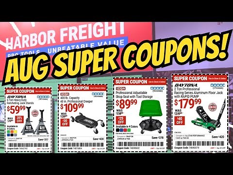 Harbor Freight Super Coupons August 2025 🔥 Daytona, ICON, Air Tools & More!