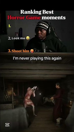 Ranking Best Horror Game Moments 😂👻 | Scariest Scenes Ever #shorts