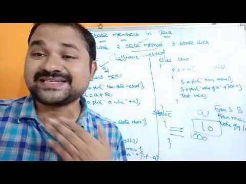 Static Members in Java || STATIC VARIABLES, STATIC METHODS & STATIC BLOCK - JAVA PROGRAMMING