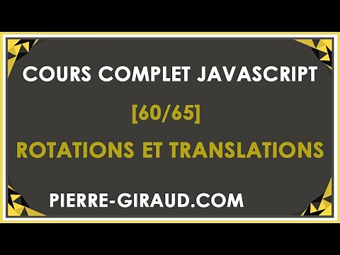 COMPLETE JAVASCRIPT COURSE [60/65] - Rotations and translations in the canvas