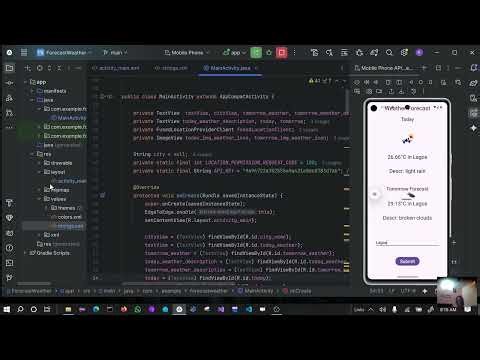 Weather Forecast APP in Java Android Studio