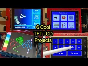 6 Cool Projects using Arduino TFT LCD Display || Arduino TFT LCD Touch Screen Tutorial