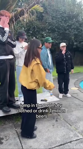 Jump In The Pool Challenge - Dare to Jump In Pool Fully Clothed!