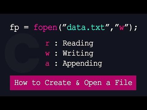 How to Create and Open Files : File Handling Introduction in C Language