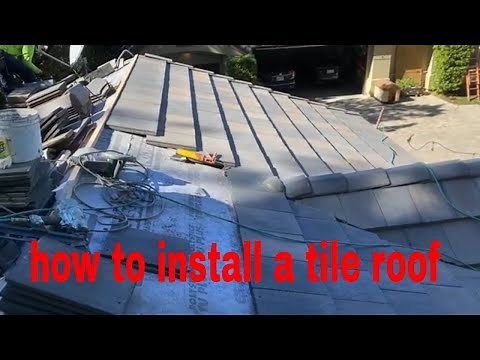 HOW TO INSTALL A TILE ROOF! watch this video!