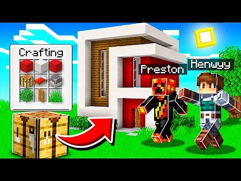 CHEATING with AUTO HOUSE BUILD MOD in Minecraft!