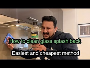How to clean glass splash back in a minute quick and cheap