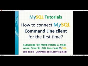 MySQL Tutorials | How to connect MySQL using Command Line