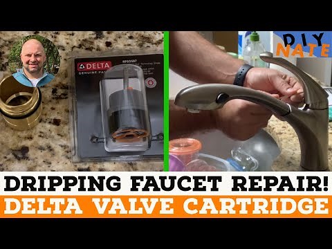 How to Fix a Dripping Kitchen Faucet: Delta Single Handle Valve Cartridge Replacement! - by DIYNate