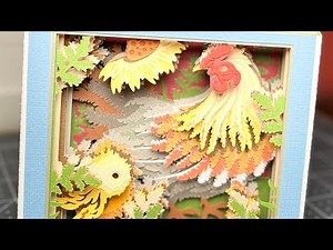 How to make shadow box tunnel card using shadow box svg