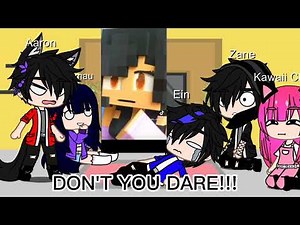 Aphmau and her friends react | Aphmau | Zane | Ein | Kawaii Chan | Aaron ||