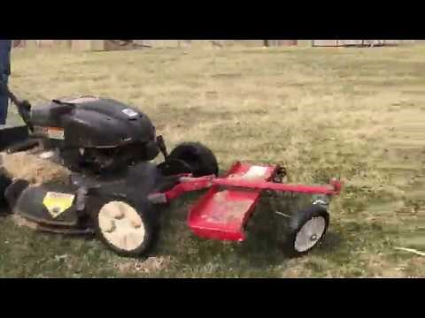 Dethatching the lawn the easy way