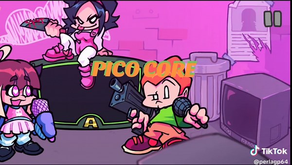 Pico Core en Friday Night Funkin: Freestyle y Rap God