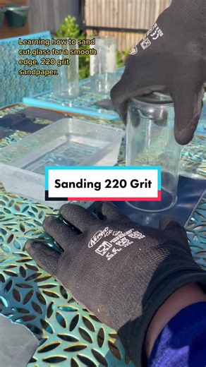 How to Sand Glass Edges with 220 Grit Sandpaper