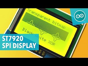 LCD DISPLAY 128x64 ST7920 GRAPHIC SPI - Arduino tutorial #16