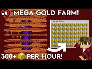 I Build The Biggest Gold Farm In Minecraft Hardcore (Hindi)