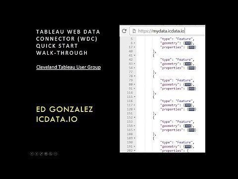 Tableau Web Data Connector - WalkThrough