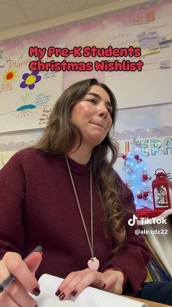 ✨🎄 Asking my kiddos what they want for Christmas this year is one of my favorite traditions. I told them I’d be sending their wish list to my classroom elves so they can deliver it straight to Santa… and of course they shared their sweet little wishes. 🥹❤️ Just like last year, I did my best to find every item on Amazon and created a wishlist for them. Last year was a COMPLETE success, every single one of my previous students received what they wished for, thanks to this small but mighty TikTok