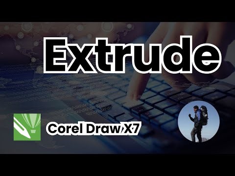 7. TUTORIAL COREL DRAW X7 FOR BEGINNER | Corel 7 Extrude |