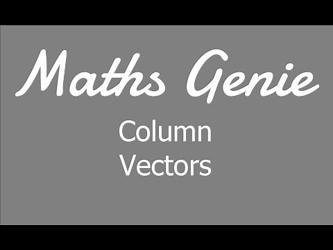 Column vectors