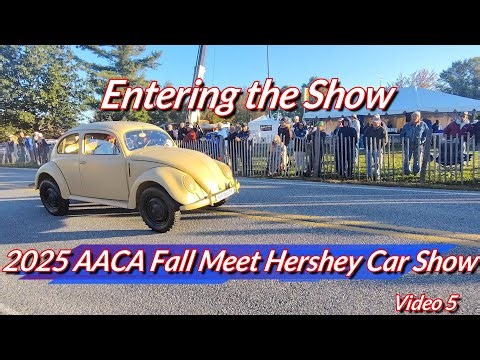 Entering the Show 2025 AACA Fall Meet Hershey Car Show Video 5