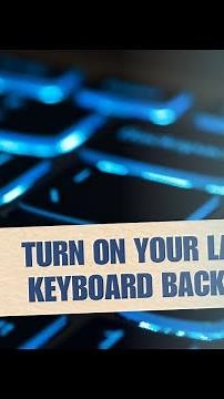 ❤ STEPS: How To Turn On Your Laptop Keyboard Backlight (Easy Tutorial) | 2024