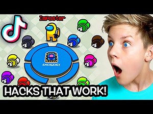 *NEW* AMONG US HACKS THAT ACTUALLY WORK!! Prezley