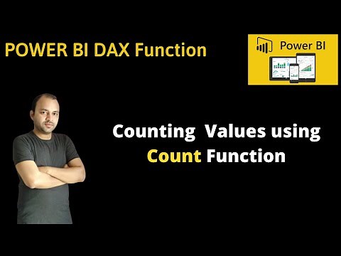 Power BI DAX Function Count tutorial for Counting Column Values