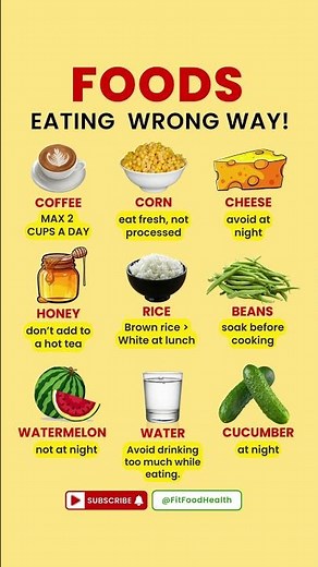 Don't Eat This Way! ❌ Smart Food Habits for Better Health!