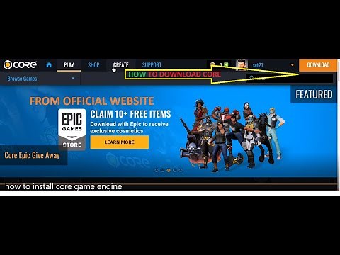 How to install "Core Game Engine" on pc/laptop || Make 3D or High graphics game.
