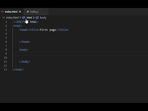 How to link a Javascript file to Html file in Visual Studio Code