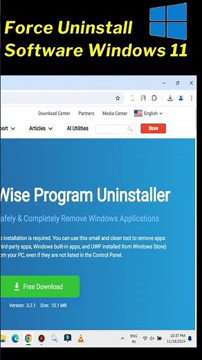 Completely Uninstall Any Software on Windows | force uninstall software windows 11 & 10 #tech