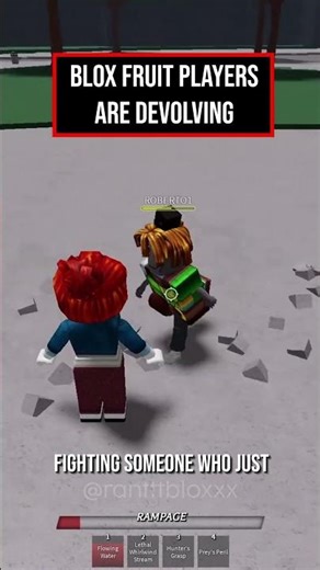 players in brox fruits are devolving fr #roblox #bloxfruits #ytshorts #rant