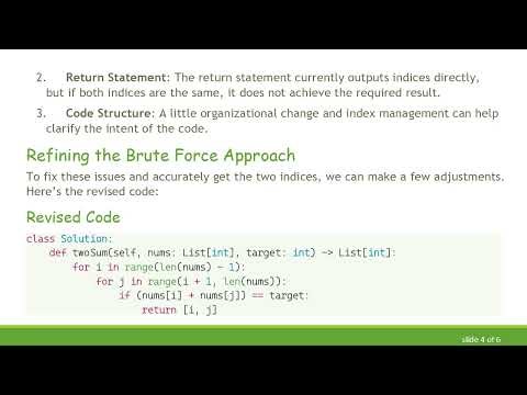 Solving the Two Sum Problem with Brute Force: A Deep Dive into Methods and Mistakes