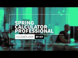 A Closer Look at Spring Calculator Professional (SCP)