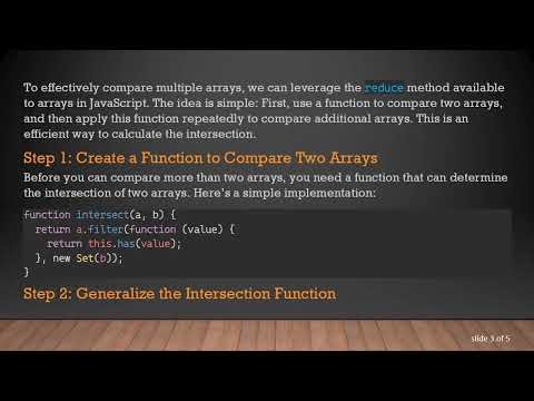 How to Compare More Than 2 Arrays in JavaScript
