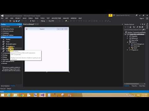 How to connect Access Database to windows form c# part 1/2