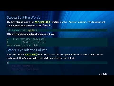 Transform Each Word of a Cell into a New Row with pandas in Python