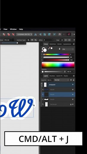 Create Text Outlines | Affinity Designer Tutorial